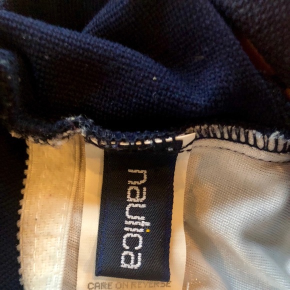 Vintage Nautica High-Neck One-Piece Navy Swimsuit - Picture 7 of 8